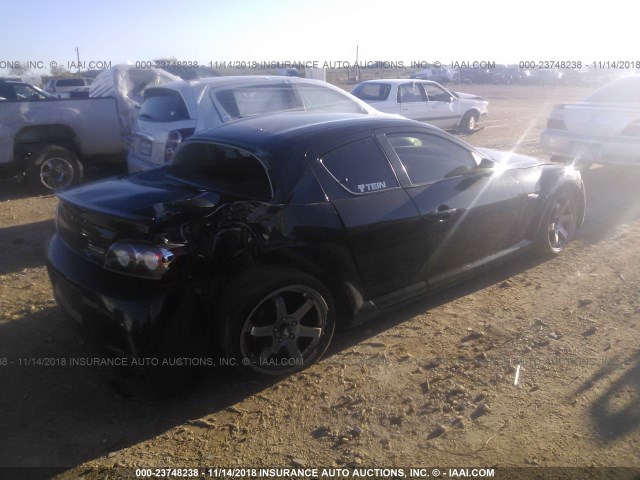 JM1FE1C44A0404419 - 2010 MAZDA RX8 BLACK photo 4