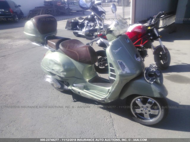 ZAPM459L095501954 - 2009 VESPA GTS 250 GREEN photo 1