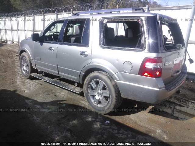 1FMFU19568LA36705 - 2008 FORD EXPEDITION LIMITED GRAY photo 3