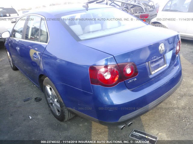 3VWRZ71K18M030653 - 2008 VOLKSWAGEN JETTA SE/SEL BLUE photo 3