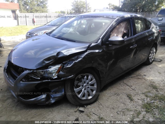 3N1AB7AP7FY367630 - 2015 NISSAN SENTRA S/SV/SR/SL 灰色 照片 2