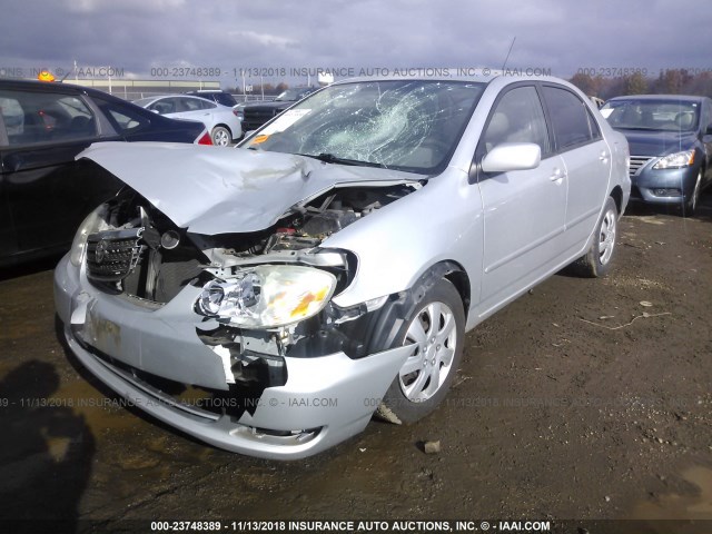 1NXBR32E96Z690952 - 2006 TOYOTA COROLLA CE/LE/S SILVER photo 2