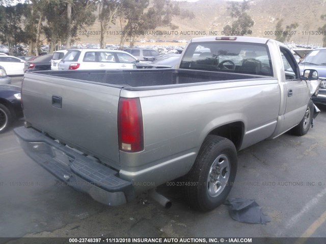 1GCEC14W8YE112013 - 2000 CHEVROLET SILVERADO C1500 Champagne photo 4