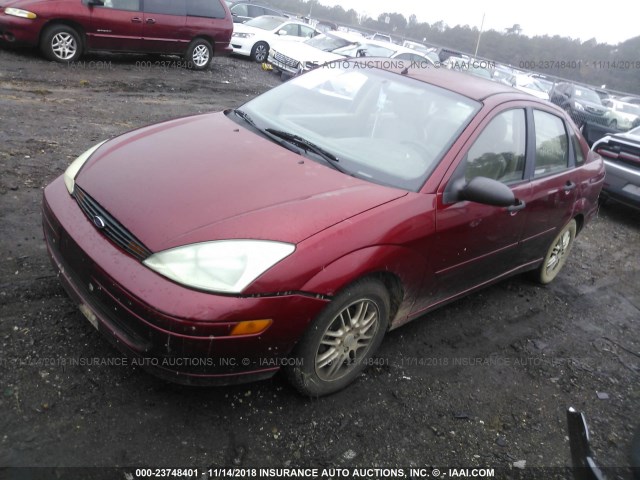 1FAHP3839YW426217 - 2000 FORD FOCUS ZTS RED photo 2