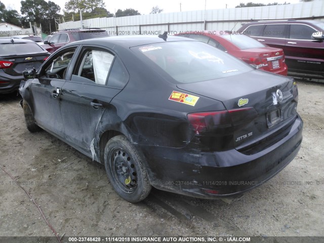 3VWD17AJ0FM334269 - 2015 VOLKSWAGEN JETTA SE Qara foto 3