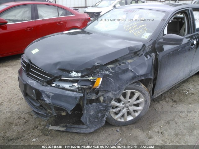 3VWD17AJ0FM334269 - 2015 VOLKSWAGEN JETTA SE Qara foto 6