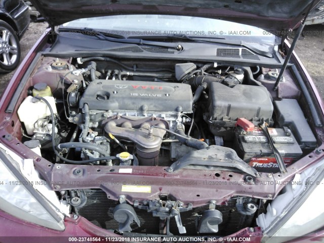 4T1BE30K86U159990 - 2006 TOYOTA CAMRY LE/XLE/SE RED photo 10
