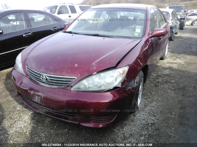 4T1BE30K86U159990 - 2006 TOYOTA CAMRY LE/XLE/SE RED photo 6