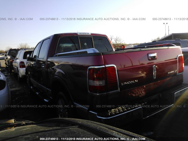 5LTPW18587FJ08289 - 2007 LINCOLN MARK LT MAROON photo 3