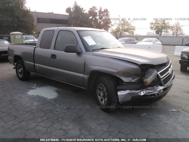 1GCEC19Z56Z224115 - 2006 CHEVROLET SILVERADO C1500 GRAY photo 1