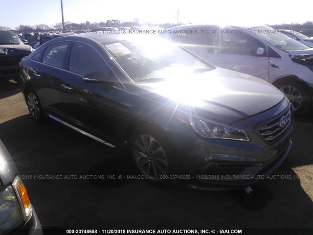 5NPE34AF0HH570182 - 2017 HYUNDAI SONATA SPORT/LIMITED 蓝色 照片 1