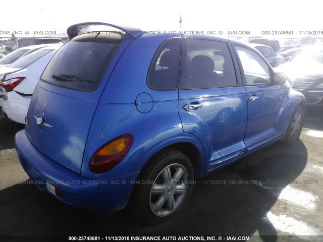 3C8FY68BX4T305749 - 2004 CHRYSLER PT CRUISER LIMITED BLUE photo 4