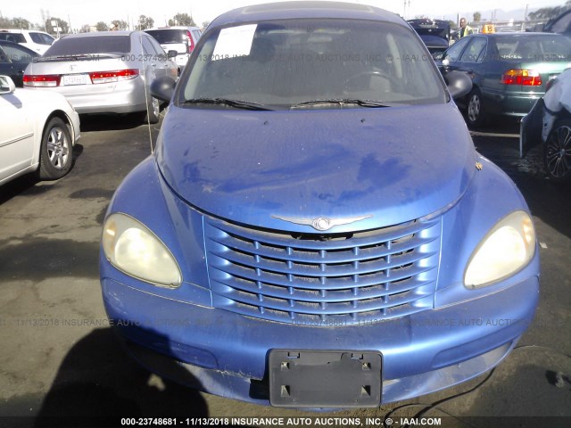 3C8FY68BX4T305749 - 2004 CHRYSLER PT CRUISER LIMITED BLUE photo 6