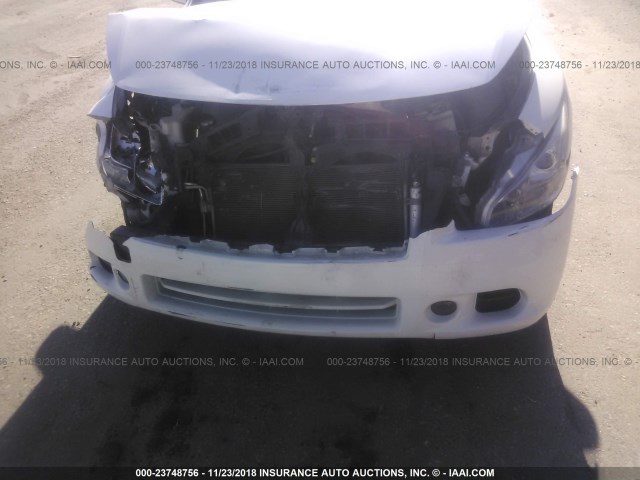 1N4AA5AP7DC818314 - 2013 NISSAN MAXIMA S/SV WHITE photo 6