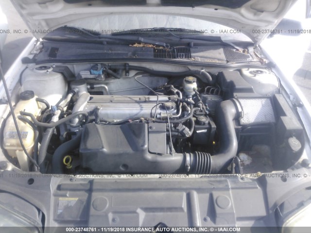 3G1JC52634S174789 - 2004 CHEVROLET CAVALIER CNG WHITE photo 10