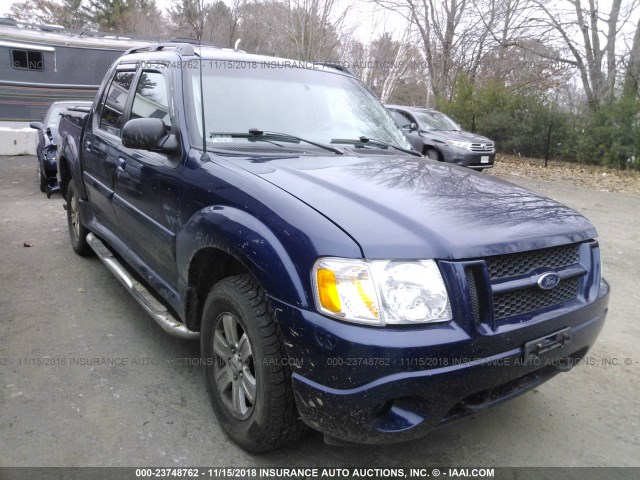 1FMZU77K94UB25097 - 2004 FORD EXPLORER SPORT TR  Dark Blue photo 1