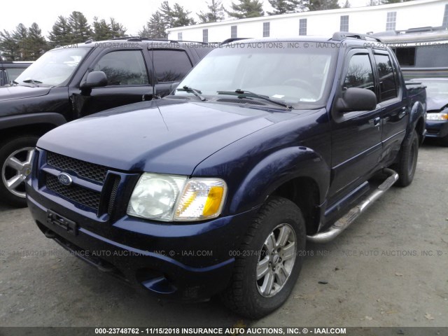 1FMZU77K94UB25097 - 2004 FORD EXPLORER SPORT TR  Dark Blue photo 2