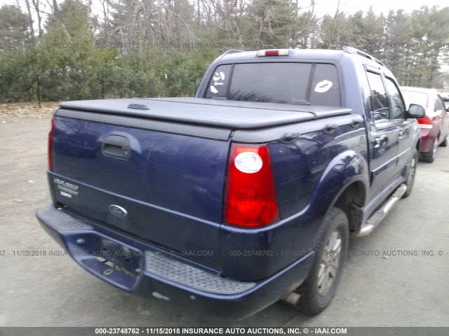 1FMZU77K94UB25097 - 2004 FORD EXPLORER SPORT TR  Dark Blue photo 4