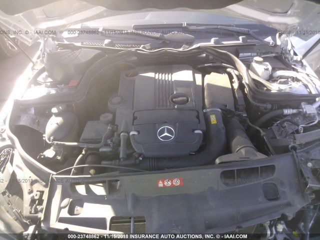 WDDGF4HB2CA659230 - 2012 MERCEDES-BENZ C 250 SILVER photo 10