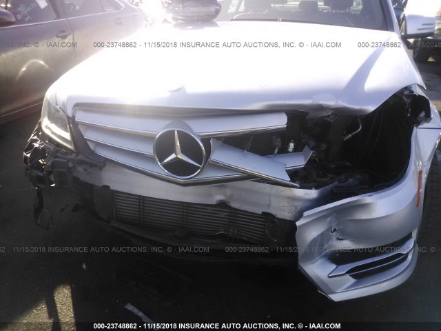 WDDGF4HB2CA659230 - 2012 MERCEDES-BENZ C 250 SILVER photo 6