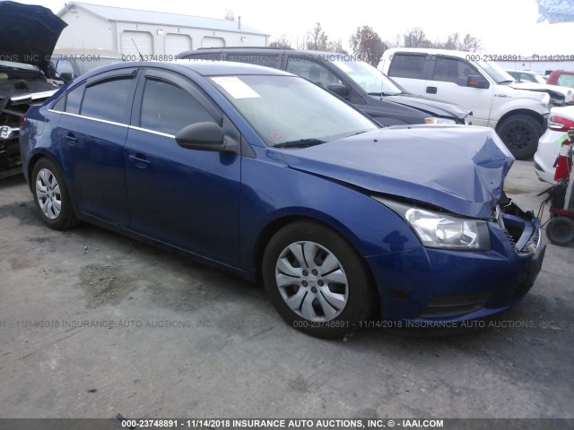 1G1PD5SH6C7255582 - 2012 CHEVROLET CRUZE LS BLUE photo 1