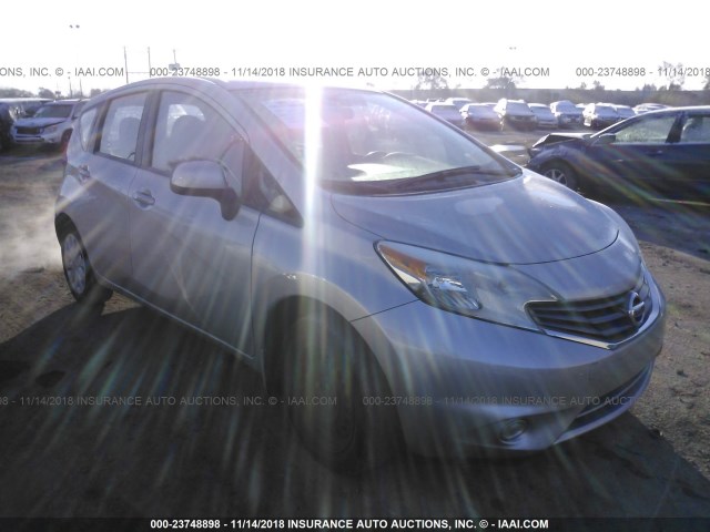 3N1CE2CP7EL424260 - 2014 NISSAN VERSA NOTE S/S PLUS/SV/SL SILVER photo 1