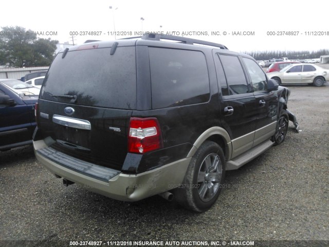 1FMFU17527LA10619 - 2007 FORD EXPEDITION EDDIE BAUER BLACK photo 4