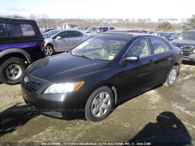 4T1BE46K18U747469 - 2008 TOYOTA CAMRY CE/LE/XLE/SE BLACK photo 2