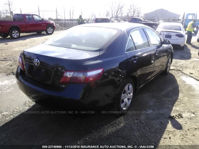 4T1BE46K18U747469 - 2008 TOYOTA CAMRY CE/LE/XLE/SE BLACK photo 4
