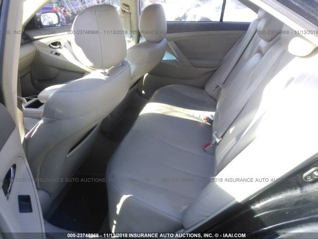 4T1BE46K18U747469 - 2008 TOYOTA CAMRY CE/LE/XLE/SE BLACK photo 8