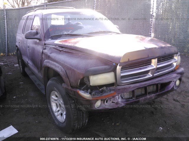 1B4HS48NX2F117117 - 2002 DODGE DURANGO SLT MAROON photo 6