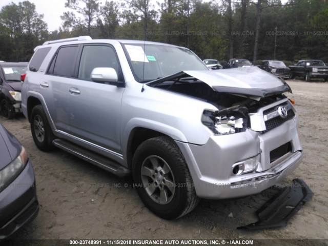 JTEZU5JR6A5013583 - 2010 TOYOTA 4RUNNER SR5/SPORT SILVER photo 1