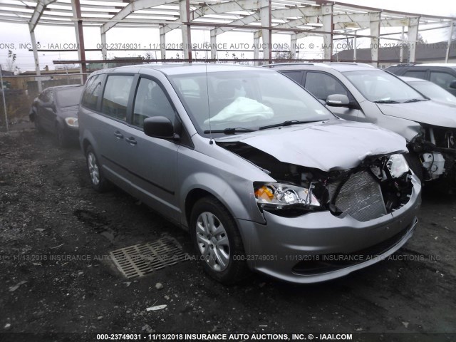 2C4RDGBG8GR278286 - 2016 DODGE GRAND CARAVAN SE GRAY photo 1