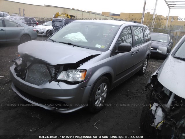 2C4RDGBG8GR278286 - 2016 DODGE GRAND CARAVAN SE GRAY photo 2