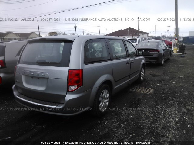 2C4RDGBG8GR278286 - 2016 DODGE GRAND CARAVAN SE GRAY photo 4