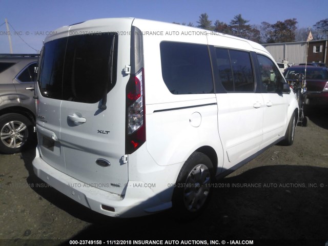 NM0GS9F77G1277487 - 2016 FORD TRANSIT CONNECT XLT WHITE photo 4
