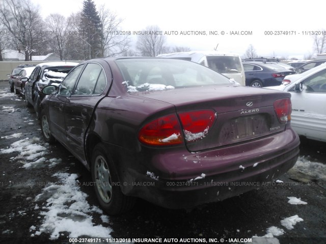 1G3NK52F84C236950 - 2004 OLDSMOBILE ALERO GX BURGUNDY photo 3