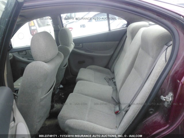 1G3NK52F84C236950 - 2004 OLDSMOBILE ALERO GX BURGUNDY photo 8