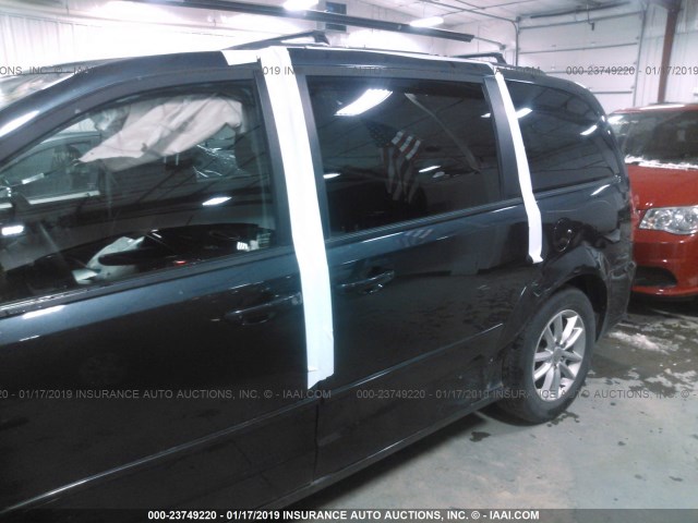 2C4RDGCG6ER372646 - 2014 DODGE GRAND CARAVAN SXT BLACK photo 6