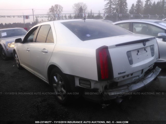 1G6DC67A470177870 - 2007 CADILLAC STS WHITE photo 3