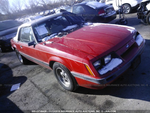 1FABP2738GF321653 - 1986 FORD MUSTANG LX/GT RED photo 1