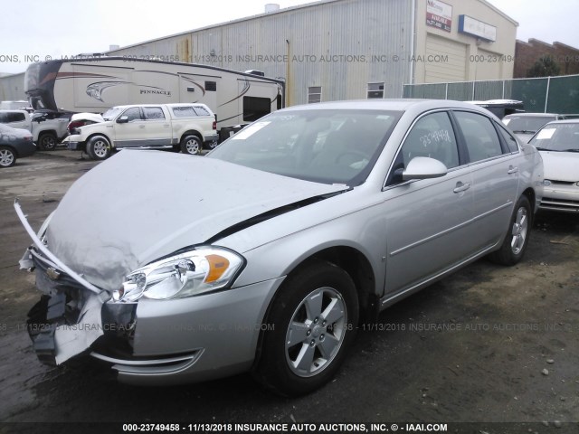 2G1WT58K179107572 - 2007 CHEVROLET IMPALA LT SILVER photo 2