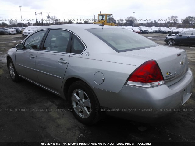 2G1WT58K179107572 - 2007 CHEVROLET IMPALA LT SILVER photo 3