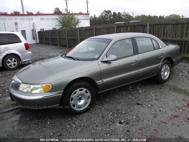 1LNHM97V2YY785742 - 2000 LINCOLN CONTINENTAL  GREEN photo 2