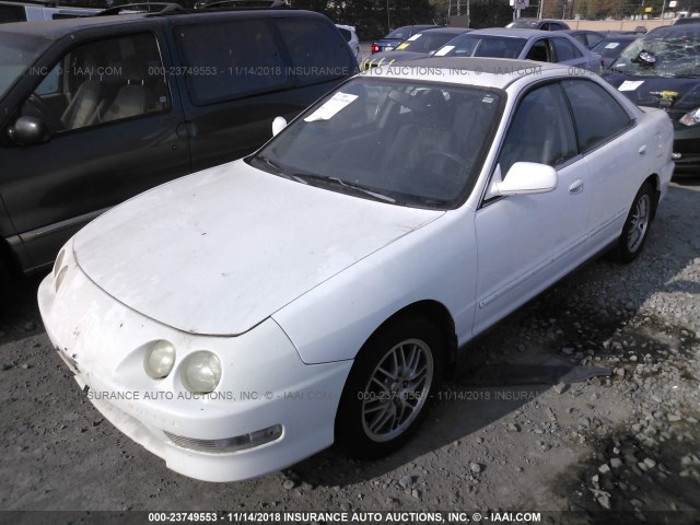 JH4DB7652YS001821 - 2000 ACURA INTEGRA LS WHITE photo 2