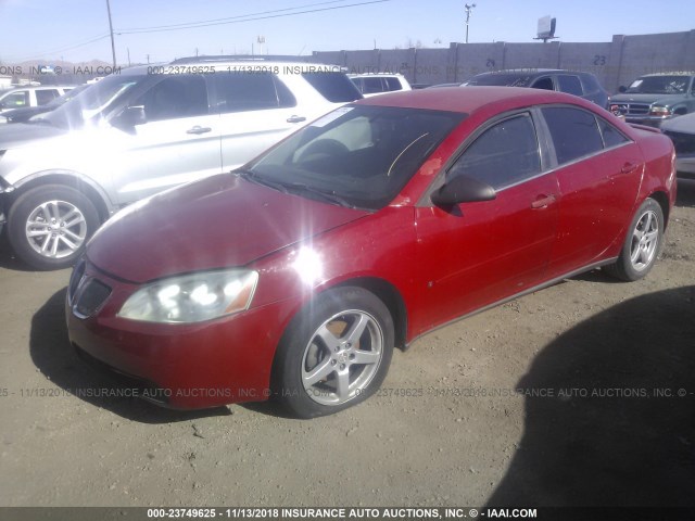 1G2ZG58N174219556 - 2007 PONTIAC G6 SE RED photo 2