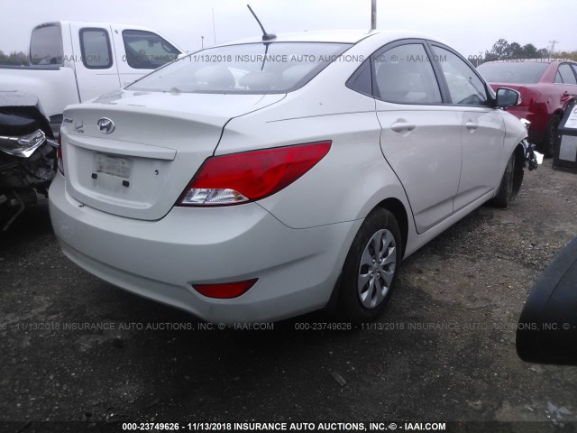 KMHCT4AE5GU110210 - 2016 HYUNDAI ACCENT SE TAN photo 4