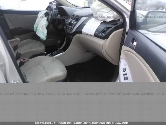 KMHCT4AE5GU110210 - 2016 HYUNDAI ACCENT SE TAN photo 5