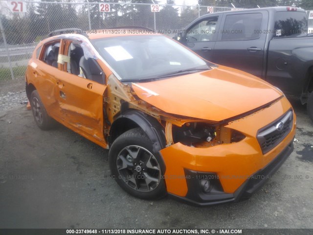 JF2GTADC8JH294638 - 2018 SUBARU CROSSTREK PREMIUM ORANGE photo 1