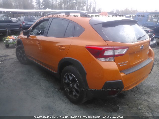 JF2GTADC8JH294638 - 2018 SUBARU CROSSTREK PREMIUM ORANGE photo 3